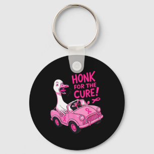 Funny Breast Cancer Awareness Honk For The Cure Pi Key Ring