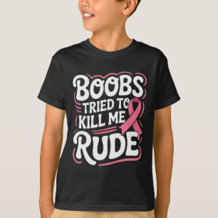 Funny Breast Cancer Fighter Survivor Pink Ribbon M T-Shirt