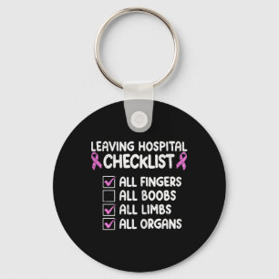 Funny Breast Cancer Survivor Masectomy 1 Key Ring