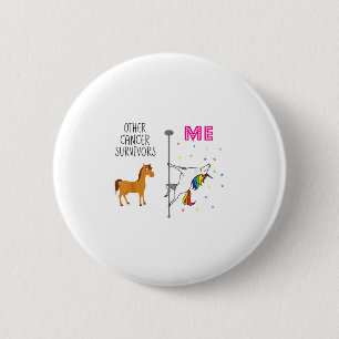 Funny Breast Cancer Survivor Unicorn Rainbow Le Da 6 Cm Round Badge