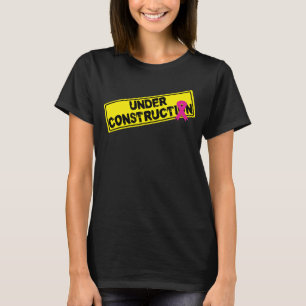 Funny Breast Cancer Under Construction Pink Ribbon T-Shirt