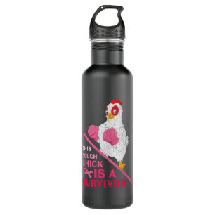 Funny Breast Cancer Warrior Survivor Girl Women 710 Ml Water Bottle