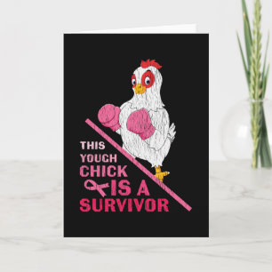 Funny Breast Cancer Warrior Survivor Girl Women Card