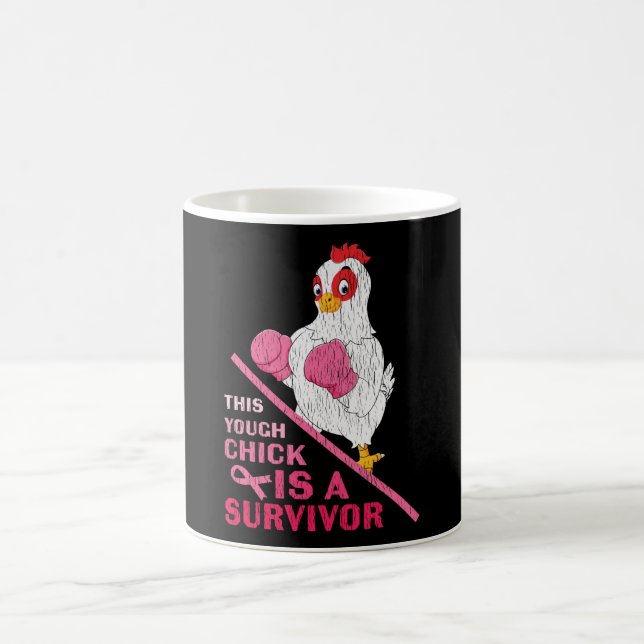 Funny Breast Cancer Warrior Survivor Girl Women Coffee Mug (Center)