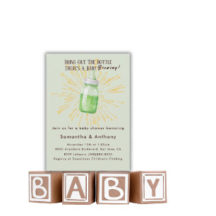 Funny Brewing Baby Shower Invitation