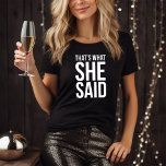 Funny Bridal Party Personalised T-Shirt<br><div class="desc">Trendy and fun bridal party design. Personalise the back with the text of your choice.</div>