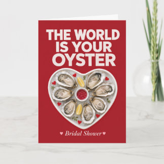 Funny Bridal Shower Oyster Coastal Oyster Pun Card