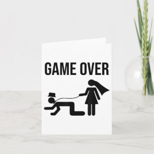 Funny Bride Groom Bachelor Bachelorette Wedding Gr Card