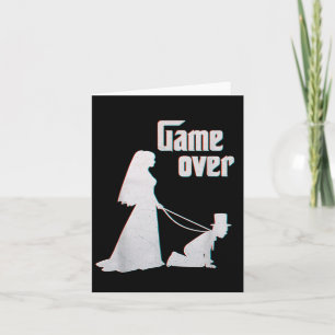 Funny Bride Groom Wedding Bachelor Bachelorette Ga Card