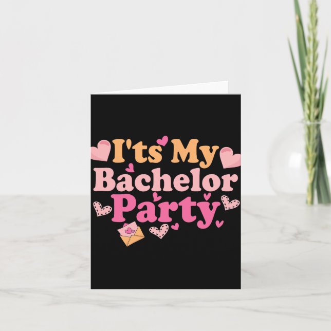 Funny Bride Groom Wedding Bachelor Bachelorette Pa Card (Front)