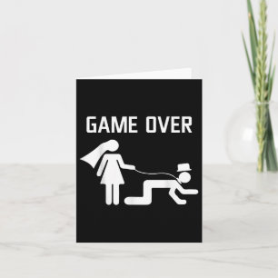 Funny Bride Groom Wedding Bachelor Bachelorette Pa Card