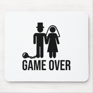 Funny Bride Groom Wedding Bachelor Bachelorette Pa Mouse Pad