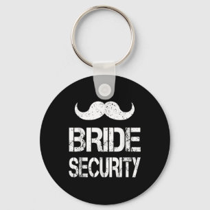 Funny Bride Security Kids Wedding Party Bacheloret Key Ring