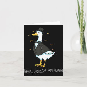Funny Bride To Be Mr Silly Goose Wedding Couple Card