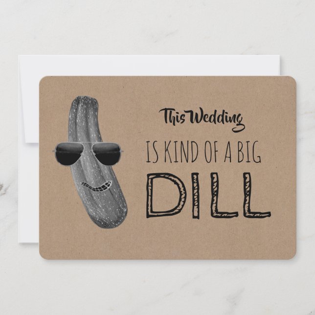 Funny Bridesmaid / Maid of Honour Proposal Big Dil Invitation (Front)