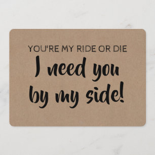 Funny Bridesmaid / Maid of Honour Proposal Invitation