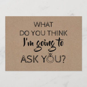 Funny Bridesmaid / Maid of Honour Proposal Invitation