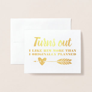 Funny Bridesmaid or Maid of Honor Foil Card