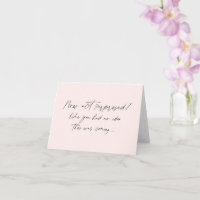 Funny Bridesmaid proposal, blush pink simple