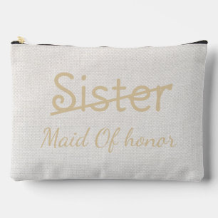 Funny Bridesmaids Sister Maid of honour proposal Accessory Pouch