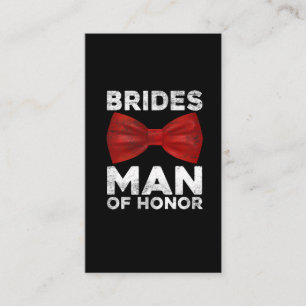 Funny Bridesman Wedding Bridal Party Quote Business Card