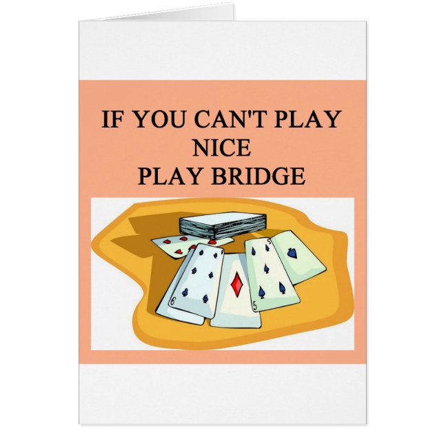 funny bridge player joke design (Front)