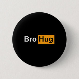 Funny Bro Hug Bodybuilding Powerlifting Sports Gym 6 Cm Round Badge