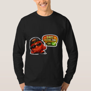 Funny Bro Mode On T-Shirt Cute Animated Characte