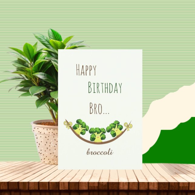 Funny broccoli holiday card (Creator Uploaded)
