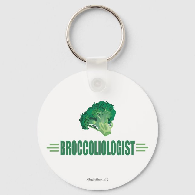 Funny Broccoli Key Ring (Front)
