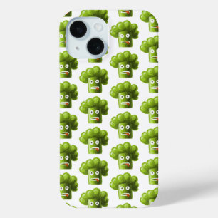 Funny Broccoli Pattern Vegetarian Vegan iPhone 15 Case