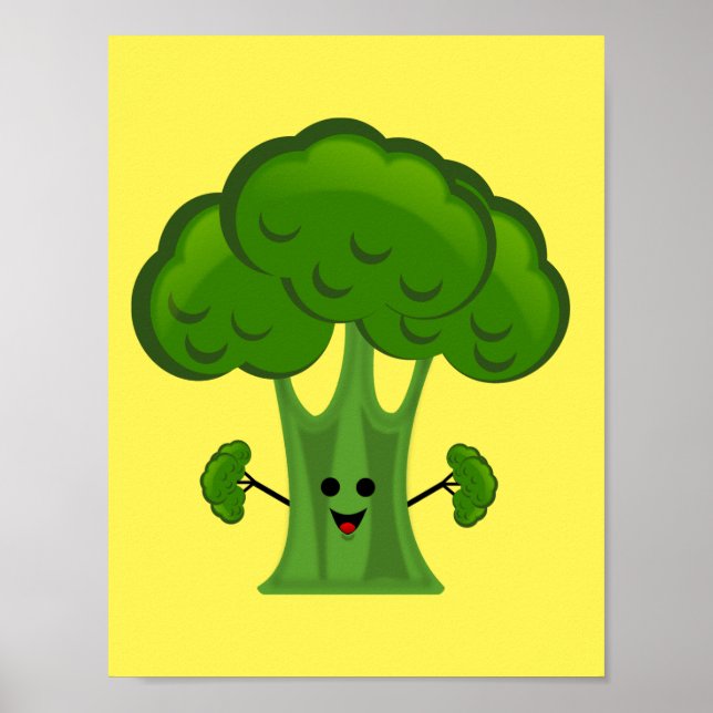 Funny Broccoli Poster (Front)