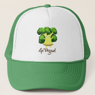 Funny broccoli  trucker hat
