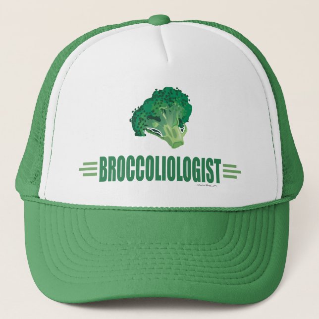 Funny Broccoli Trucker Hat (Front)