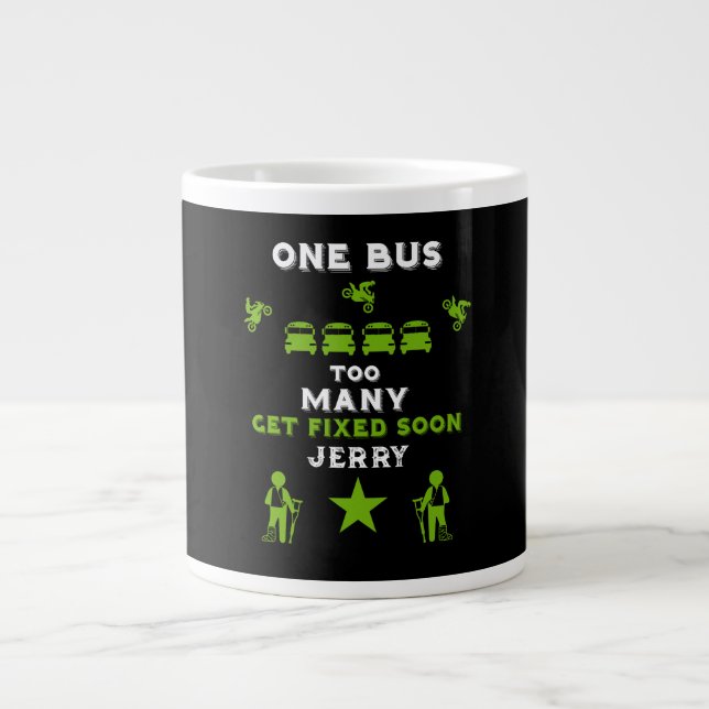 Funny Broken Leg Get Well Large Coffee Mug (Front)