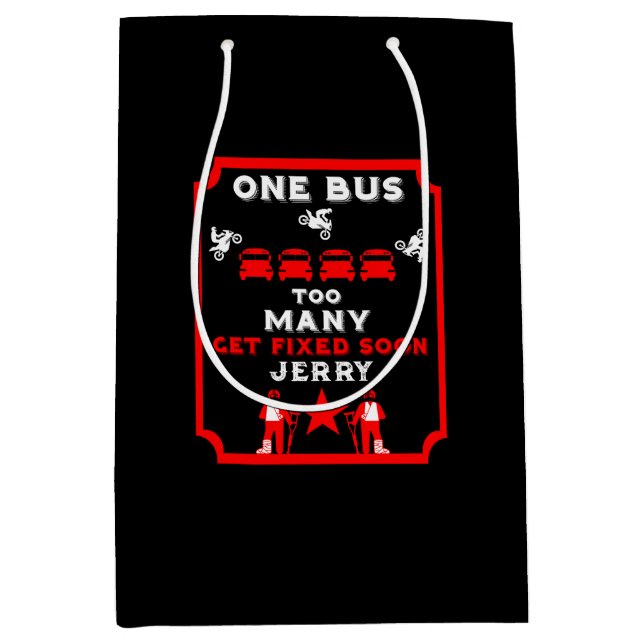 Funny Broken Leg Get Well Medium Gift Bag (Front)