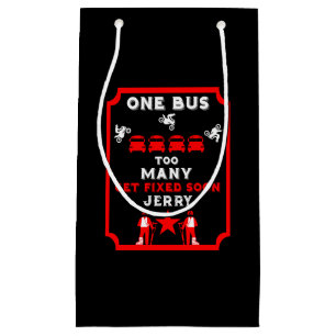 Funny Broken Leg Get Well Small Gift Bag