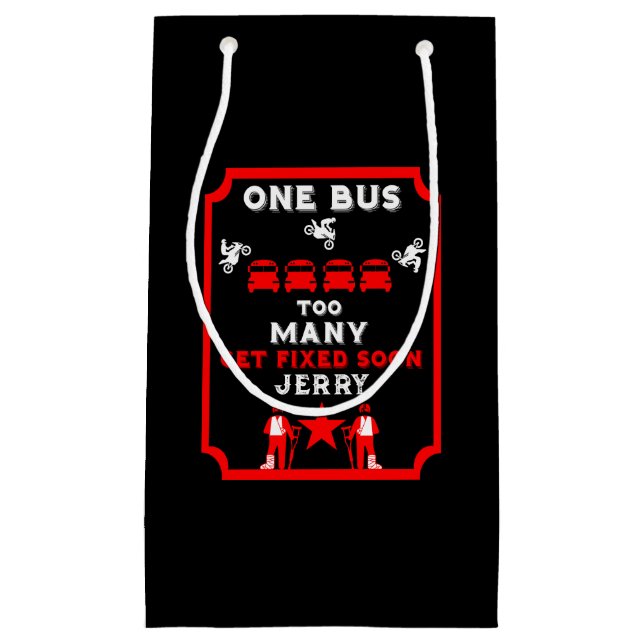 Funny Broken Leg Get Well Small Gift Bag (Front)