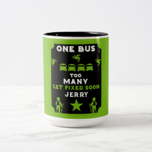 Funny Broken Leg Get Well Two-Tone Coffee Mug