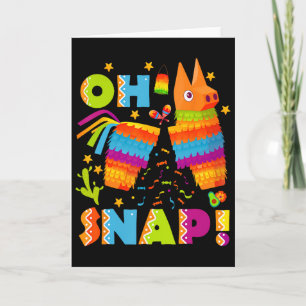 Funny Broken Pinata Oh Snap Cinco De Mayo Mexican  Card