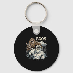 Funny Bros Bigfoot And Yeti Brothers Sasquatch Awe Key Ring