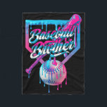 Funny Brother Baseball Tee Ice Cream Drip Birthday Fleece Blanket<br><div class="desc">Funny Brother Baseball Tee Ice Cream Drip Birthday Game Day</div>