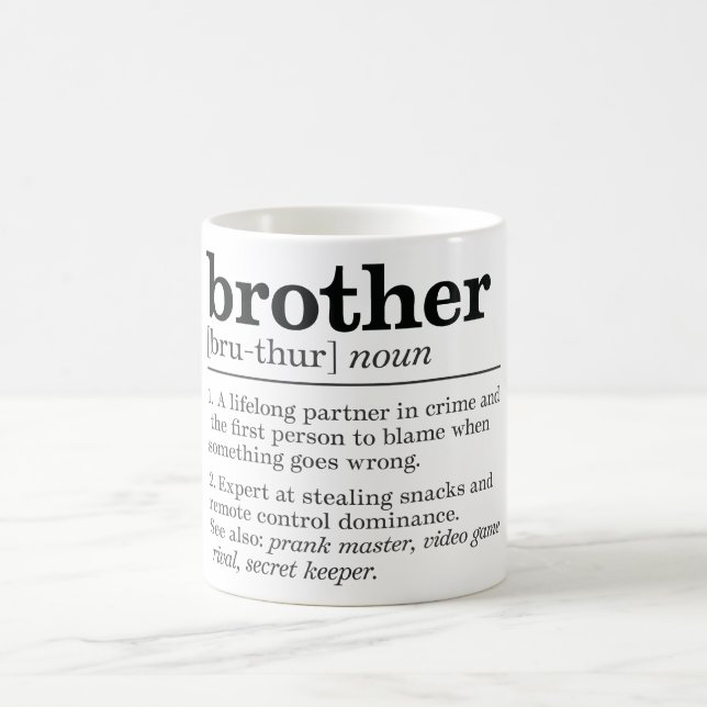 Funny Brother Definition Coffee Mug (Center)