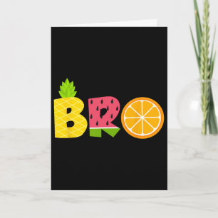 Funny Brother Fruitarian Lover Summer Boys Fruit S Card