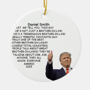 Funny Brother In Law Ornament For Brother In Law
