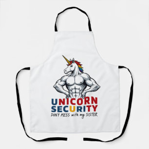 Funny Brother Unicorn Security Dont Mess With My S Apron
