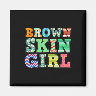 Funny Brown Skin Girl Gift Melanin Queen Juneteent Magnet