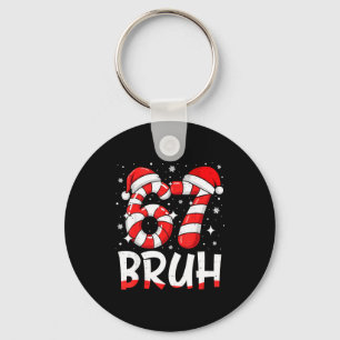 Funny Bruh 67 Six Seven 6 7 Meme Christmas Candy C Key Ring