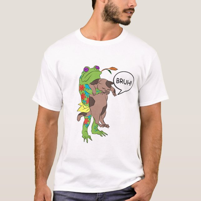 FUNNY BRUH FROG TEE SHIRT (Front)