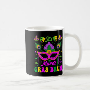 Funny Bruh Mardi Gras Boys Kids  Coffee Mug